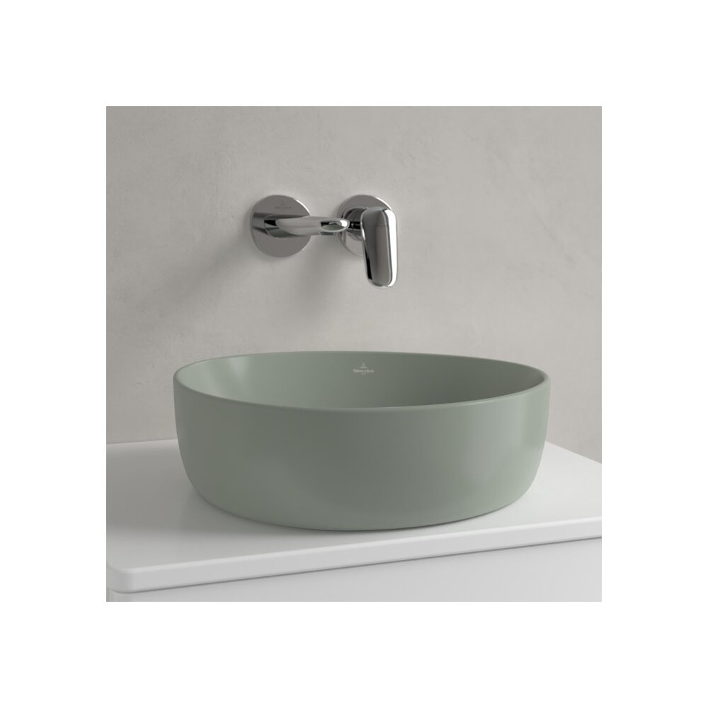 Мивка за плот Villeroy&Boch Antao TitanCeram Morning Green CeramicPlus 40x40 cm
