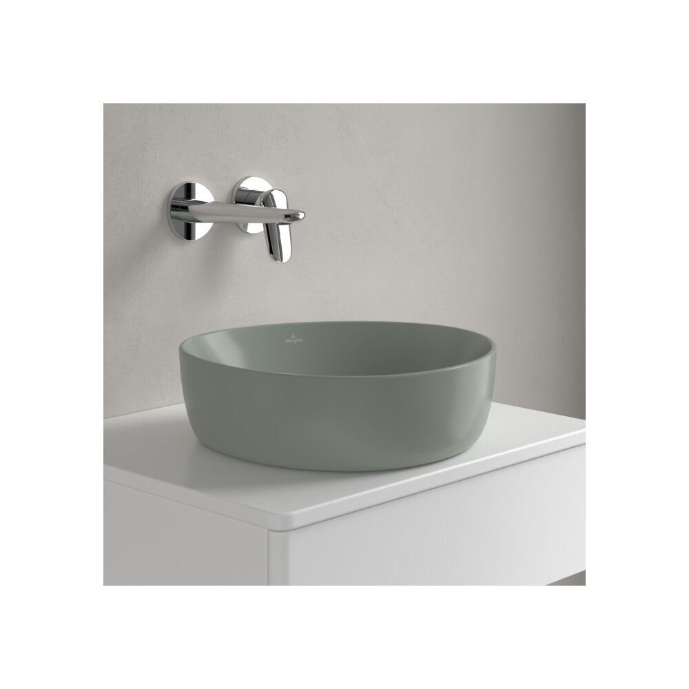 Мивка за плот Villeroy&Boch Antao TitanCeram Morning Green CeramicPlus 40x40 cm