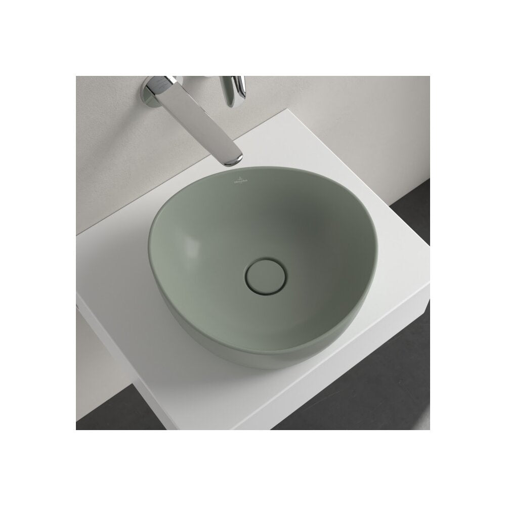Мивка за плот Villeroy&Boch Antao TitanCeram Morning Green CeramicPlus 40x40 cm