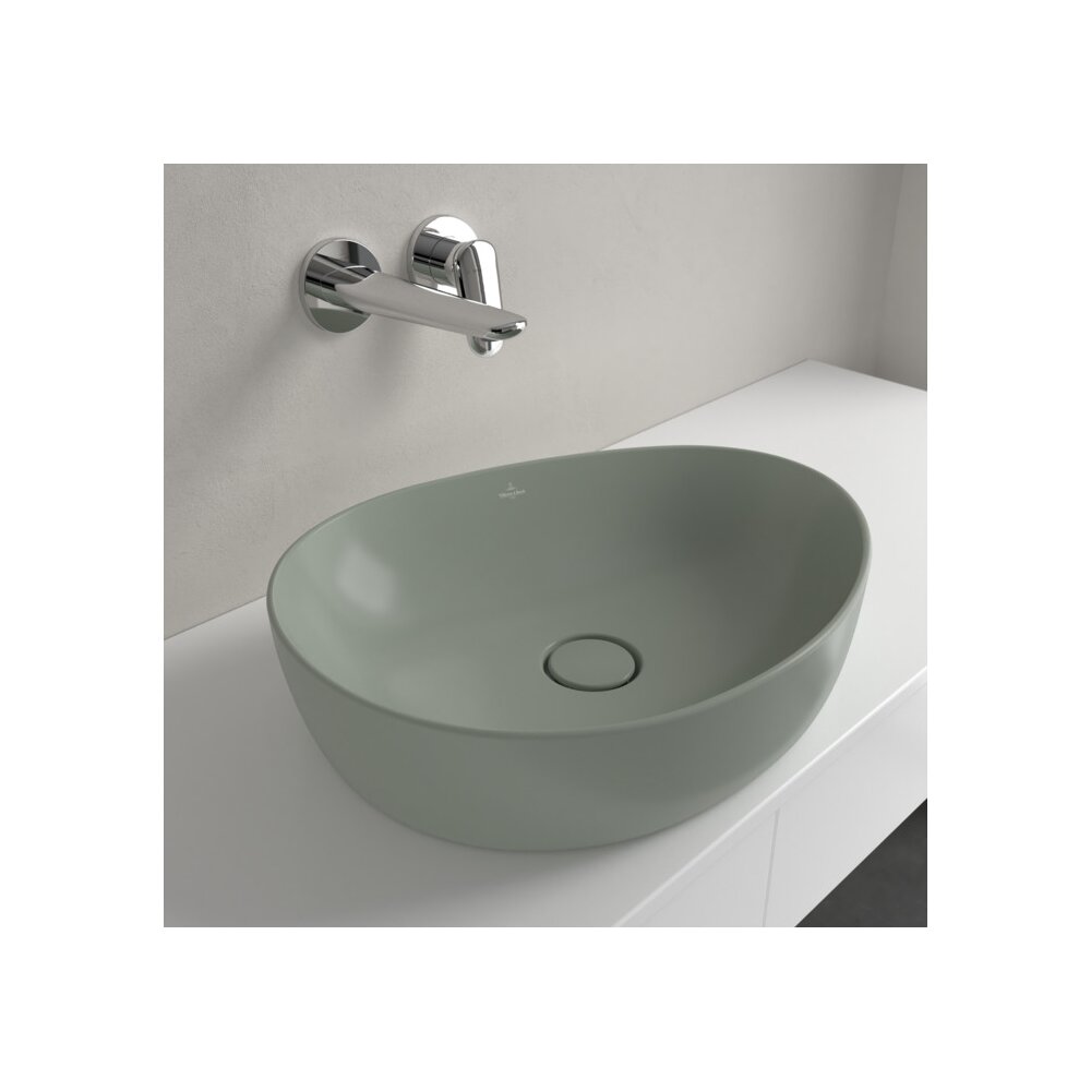 Мивка за плот Villeroy&Boch Antao TitanCeram Morning Green CeramicPlus 51x40 cm