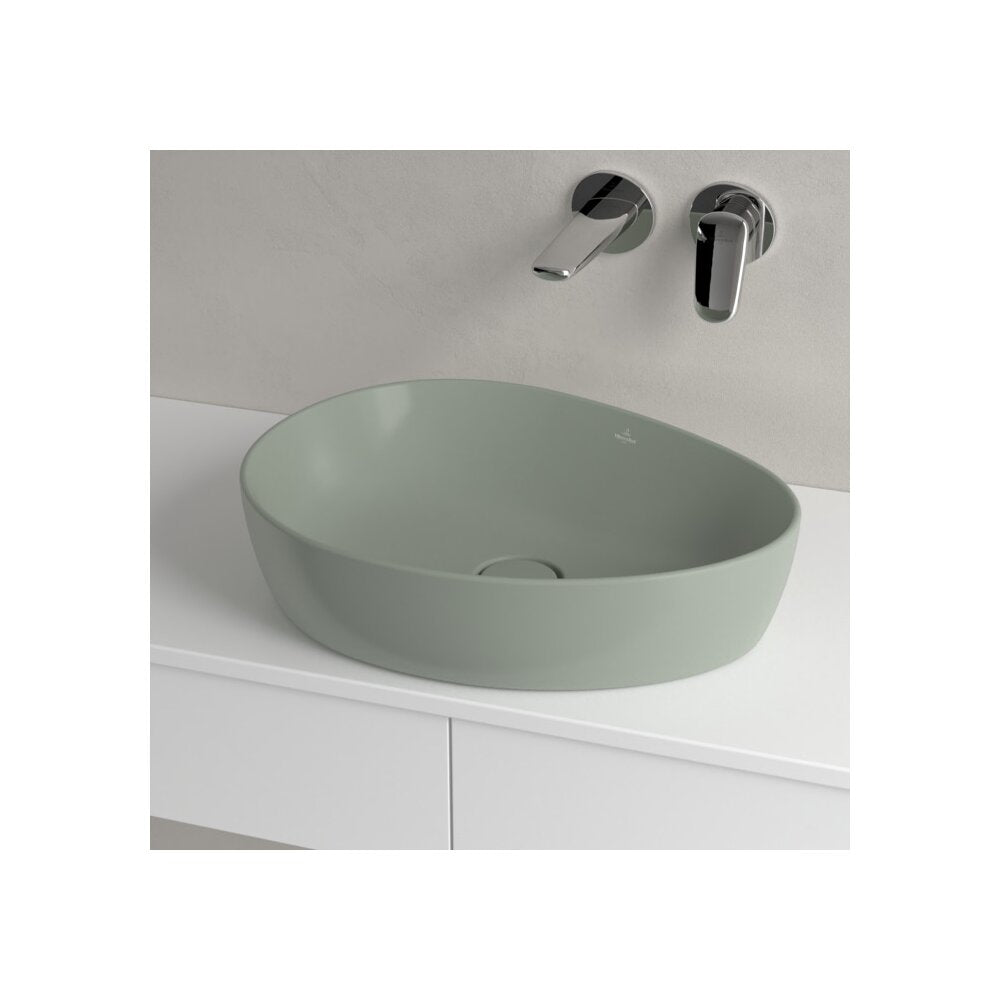 Мивка за плот Villeroy&Boch Antao TitanCeram Morning Green CeramicPlus 51x40 cm
