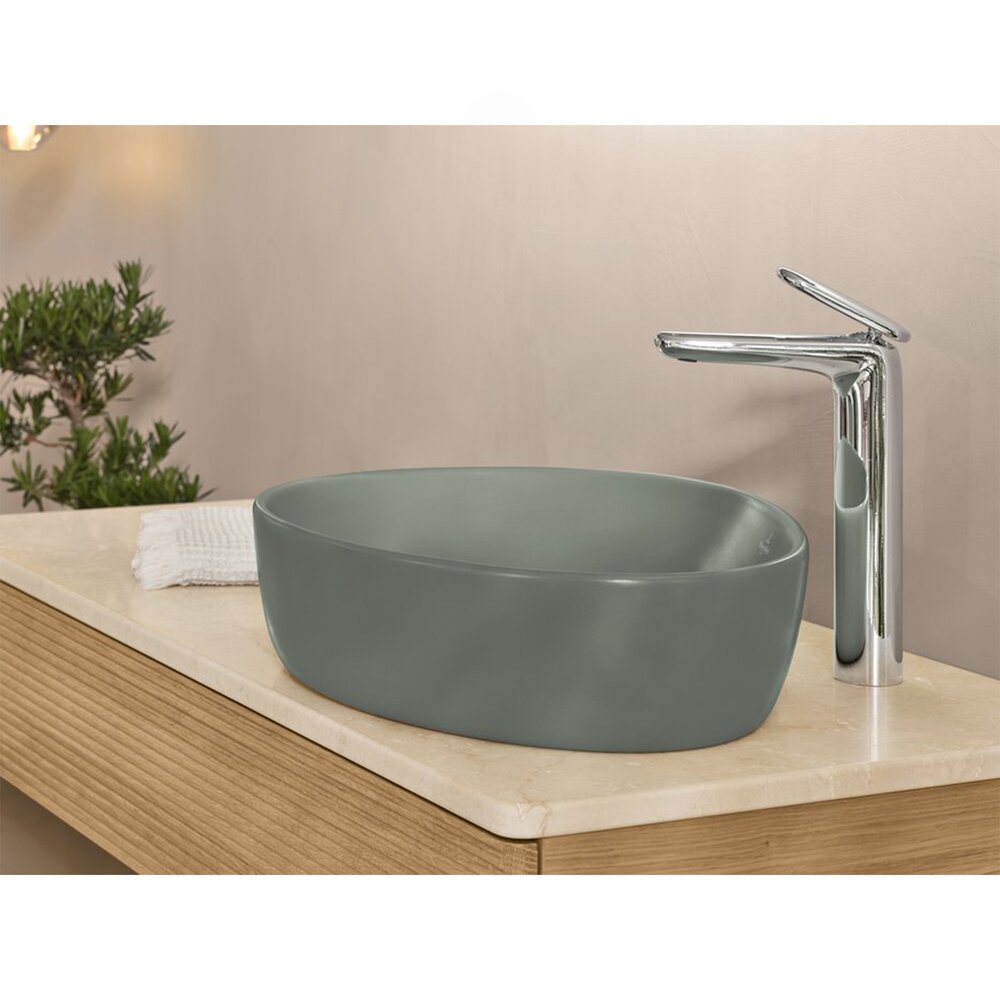 Мивка за плот Villeroy&Boch Antao TitanCeram Morning Green CeramicPlus 51x40 cm
