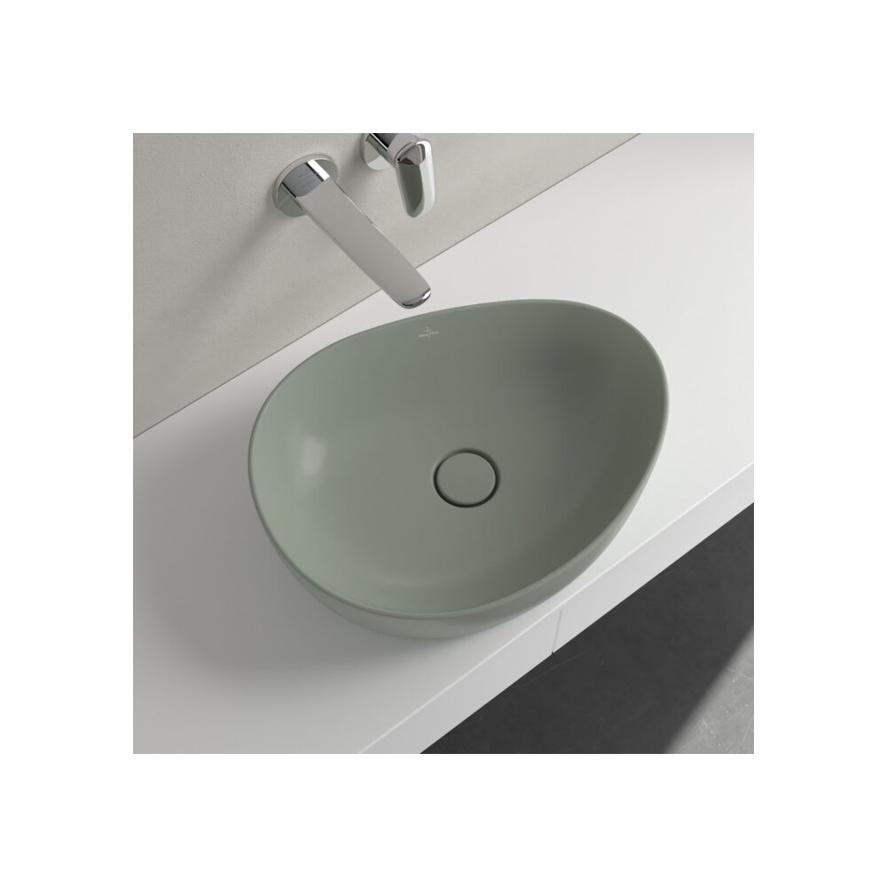 Мивка за плот Villeroy&Boch Antao TitanCeram Morning Green CeramicPlus 51x40 cm
