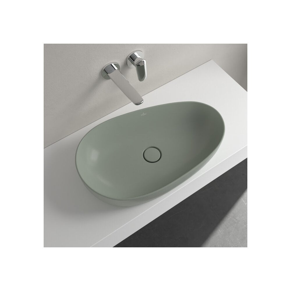 Мивка за плот Villeroy&Boch Antao TitanCeram Morning Green CeramicPlus 65x40 cm