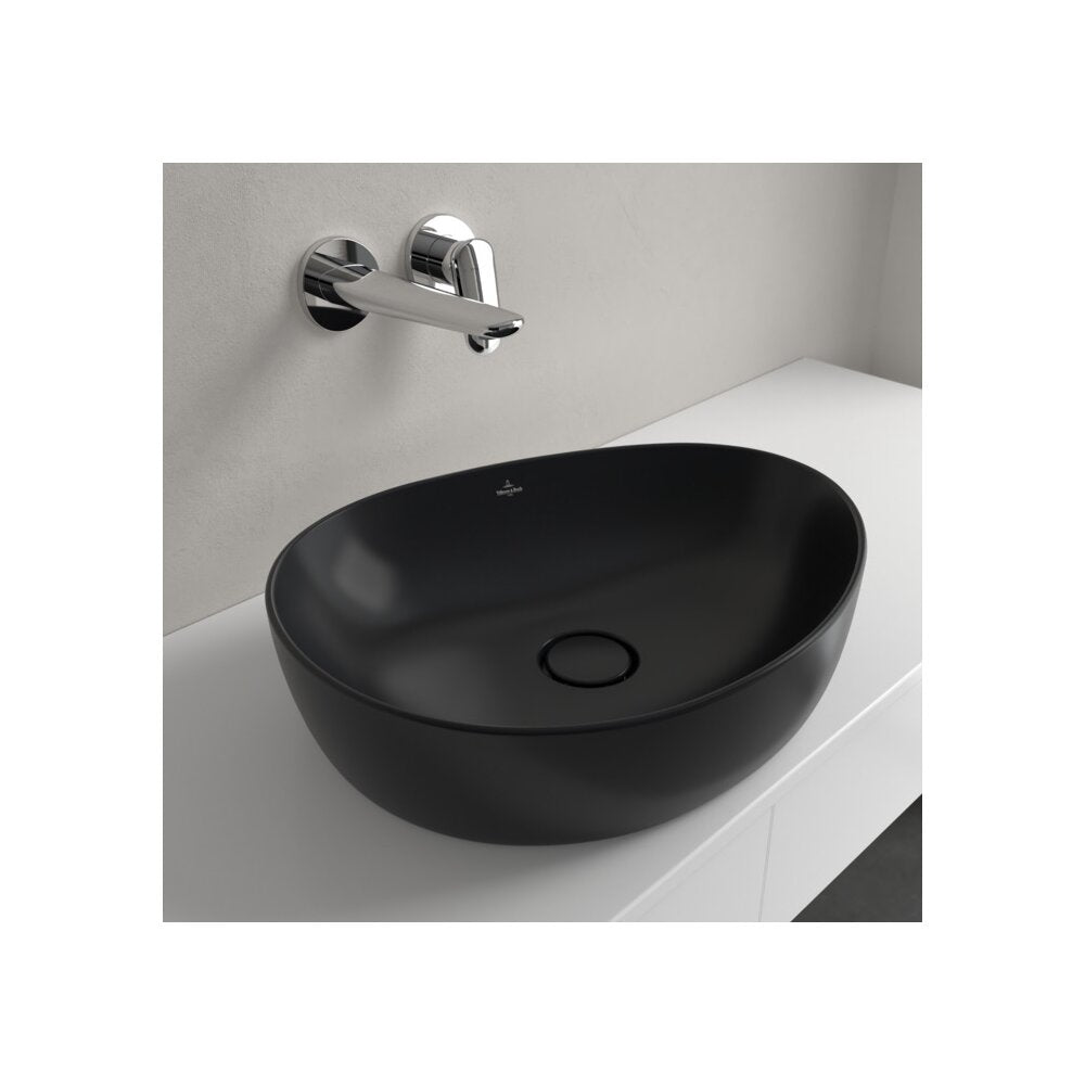 Мивка за плот Villeroy&Boch Antao TitanCeram Pure Black CeramicPlus 51x40 cm