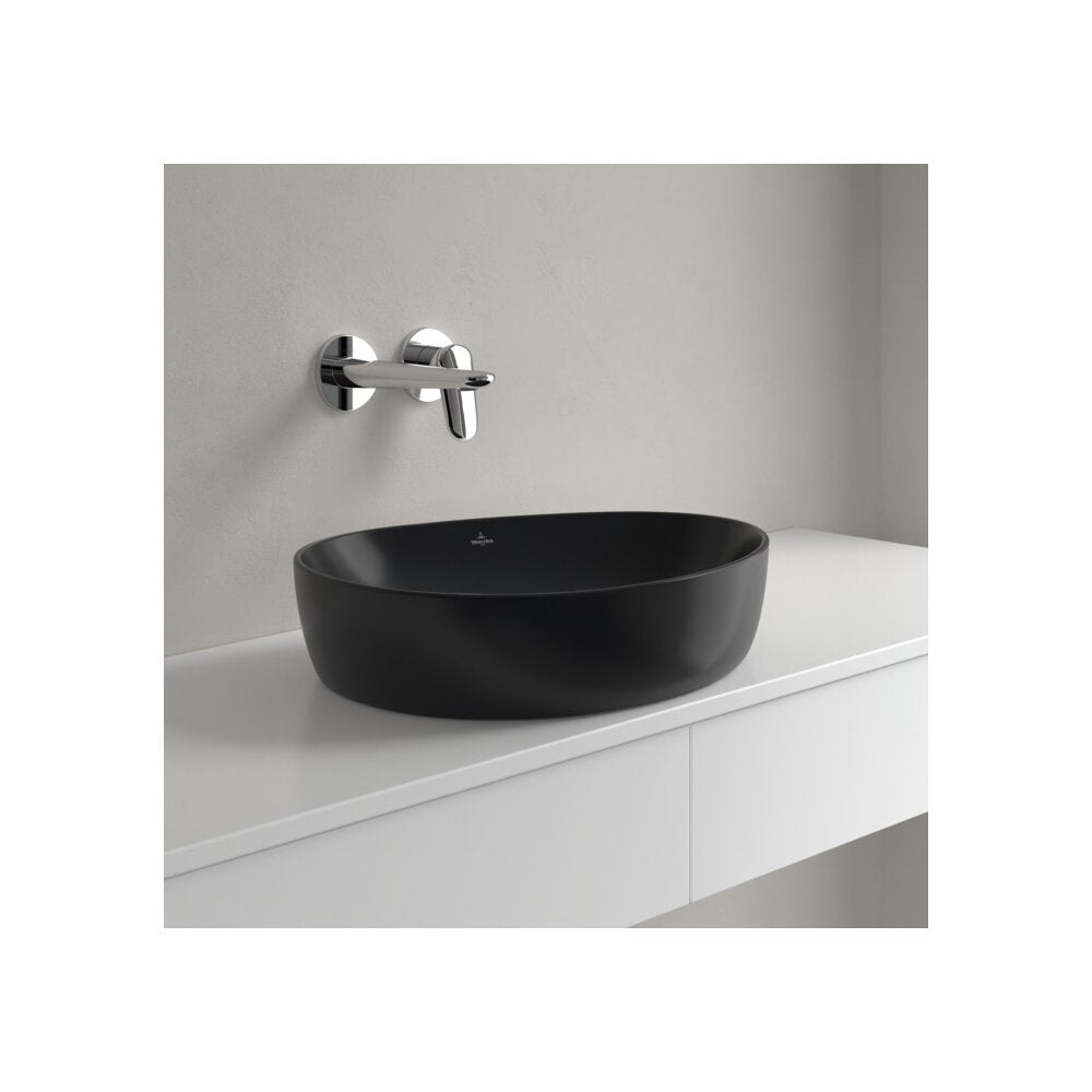 Мивка за плот Villeroy&Boch Antao TitanCeram Pure Black CeramicPlus 51x40 cm