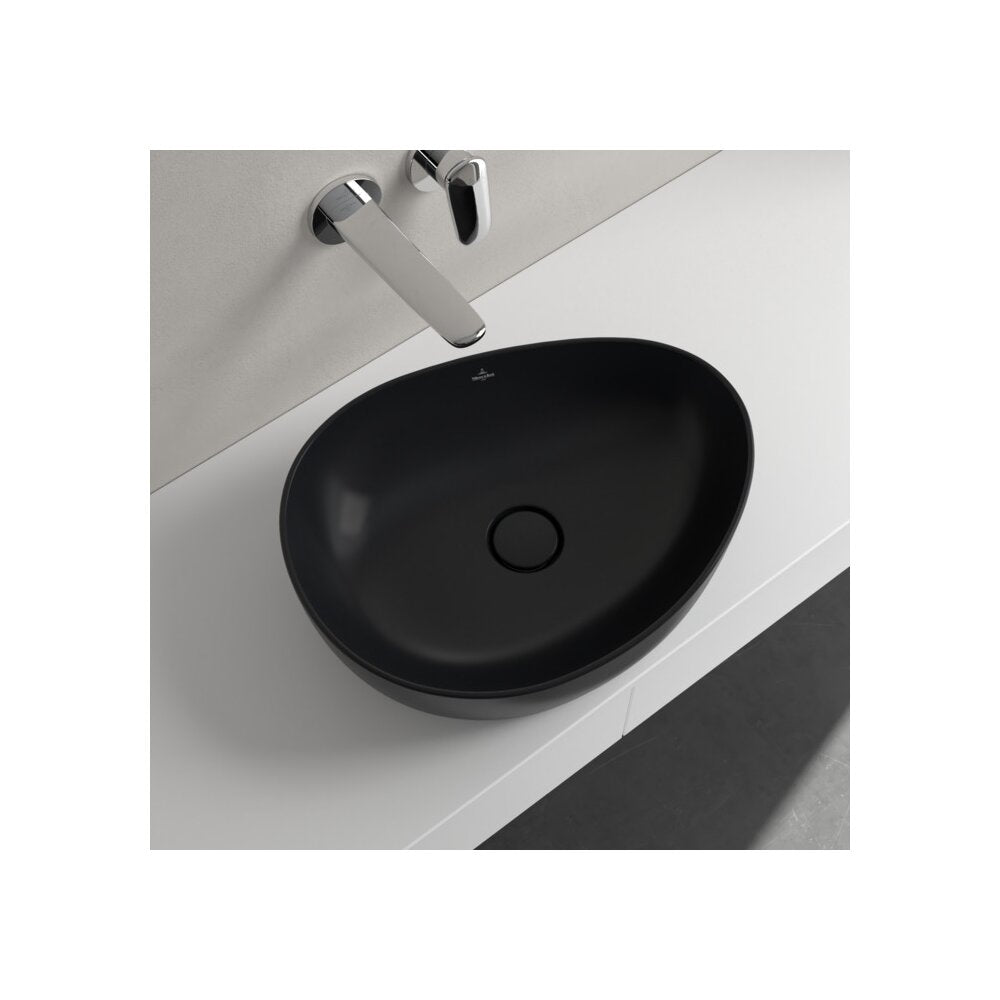Мивка за плот Villeroy&Boch Antao TitanCeram Pure Black CeramicPlus 51x40 cm