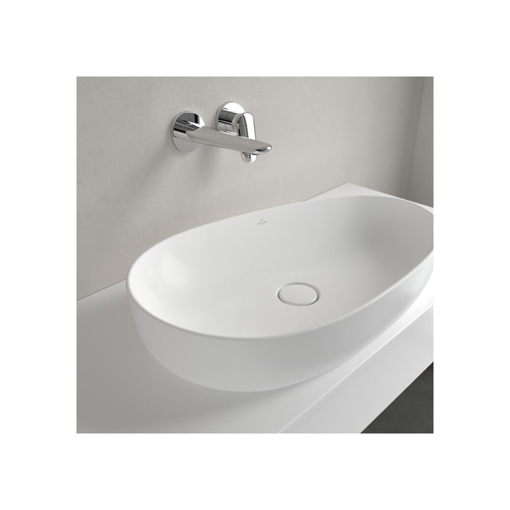 Мивка за плот Villeroy&Boch Antao TitanCeram Stone White CeramicPlus 65x40 cm