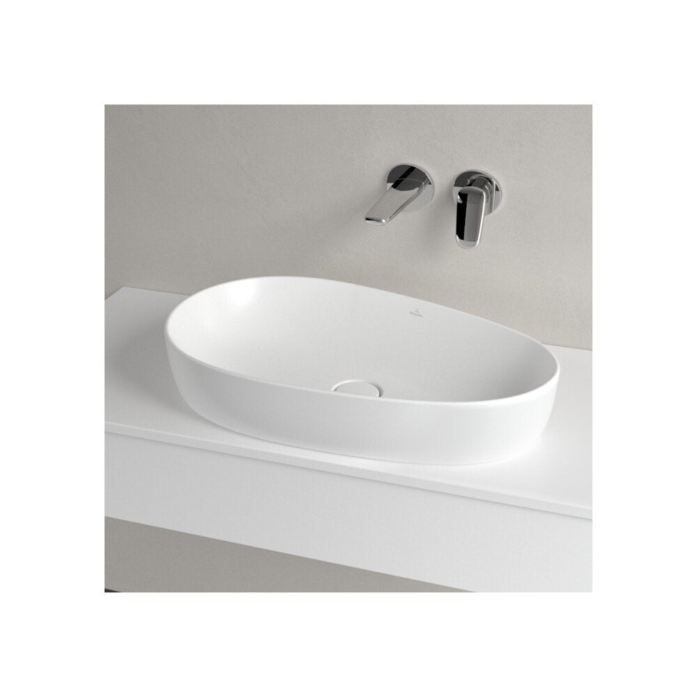 Мивка за плот Villeroy&Boch Antao TitanCeram Stone White CeramicPlus 65x40 cm