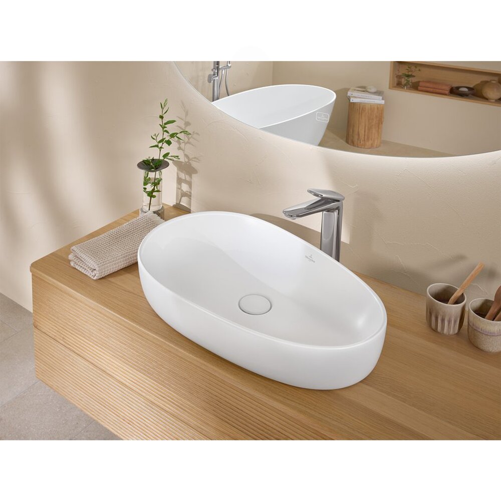 Мивка за плот Villeroy&Boch Antao TitanCeram Stone White CeramicPlus 65x40 cm