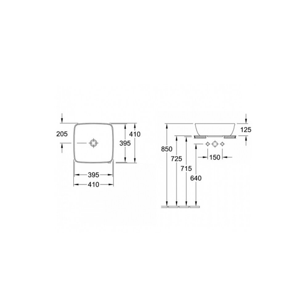Villeroy&Boch Artis Square Countertop Basin