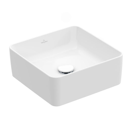 Мивка за плот Villeroy&Boch Collaro бял лъскав Alpin CeramicPlus 38x38 cm TitanCeram