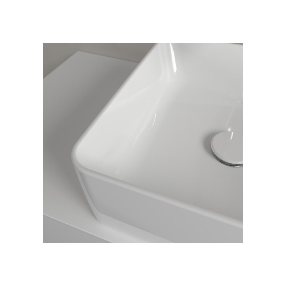 Мивка за плот Villeroy&Boch Collaro бял лъскав Alpin CeramicPlus 38x38 cm TitanCeram
