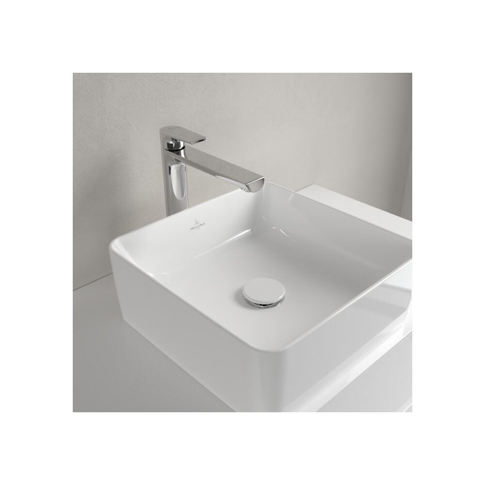 Мивка за плот Villeroy&Boch Collaro бял лъскав Alpin CeramicPlus 38x38 cm TitanCeram