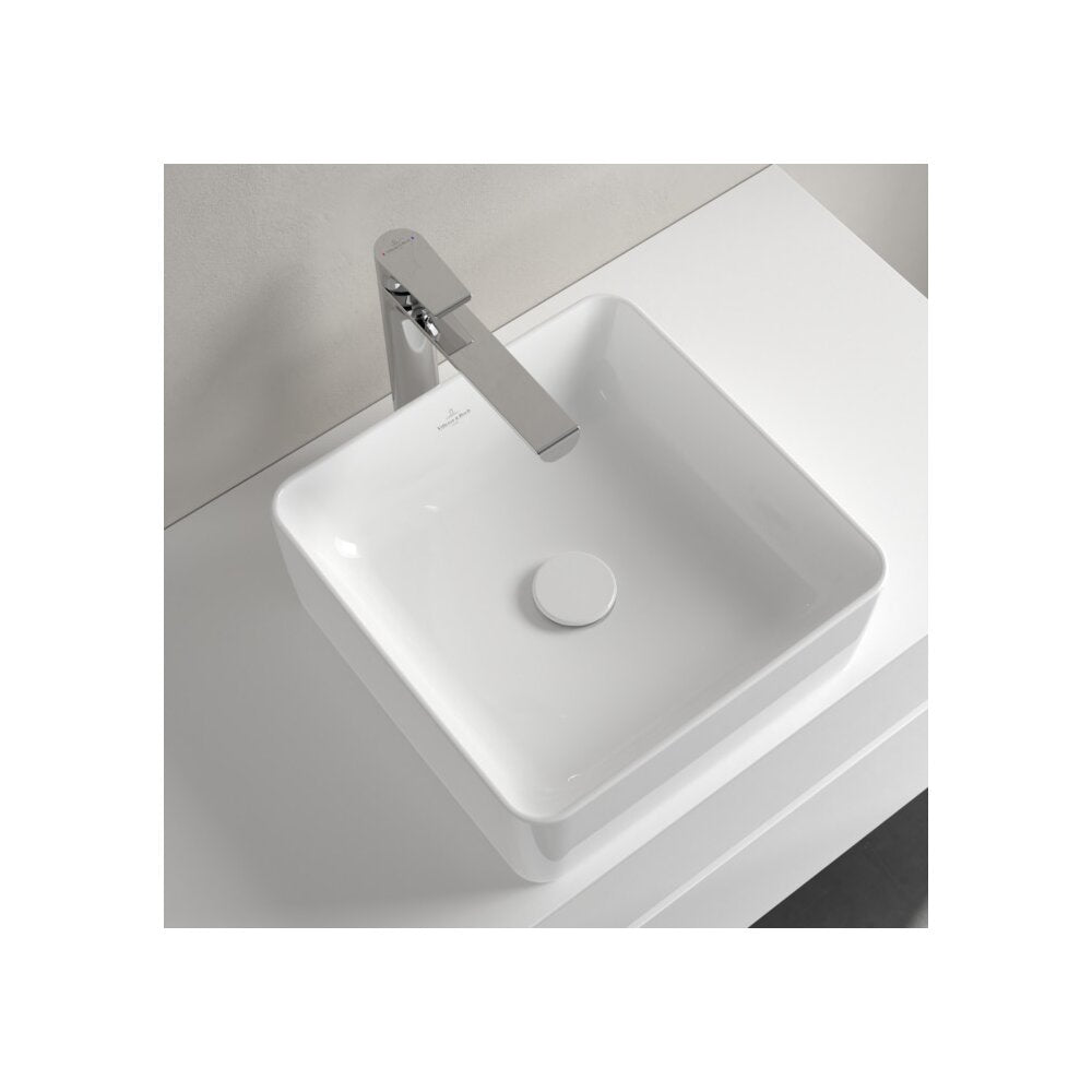 Мивка за плот Villeroy&Boch Collaro бял лъскав Alpin CeramicPlus 38x38 cm TitanCeram