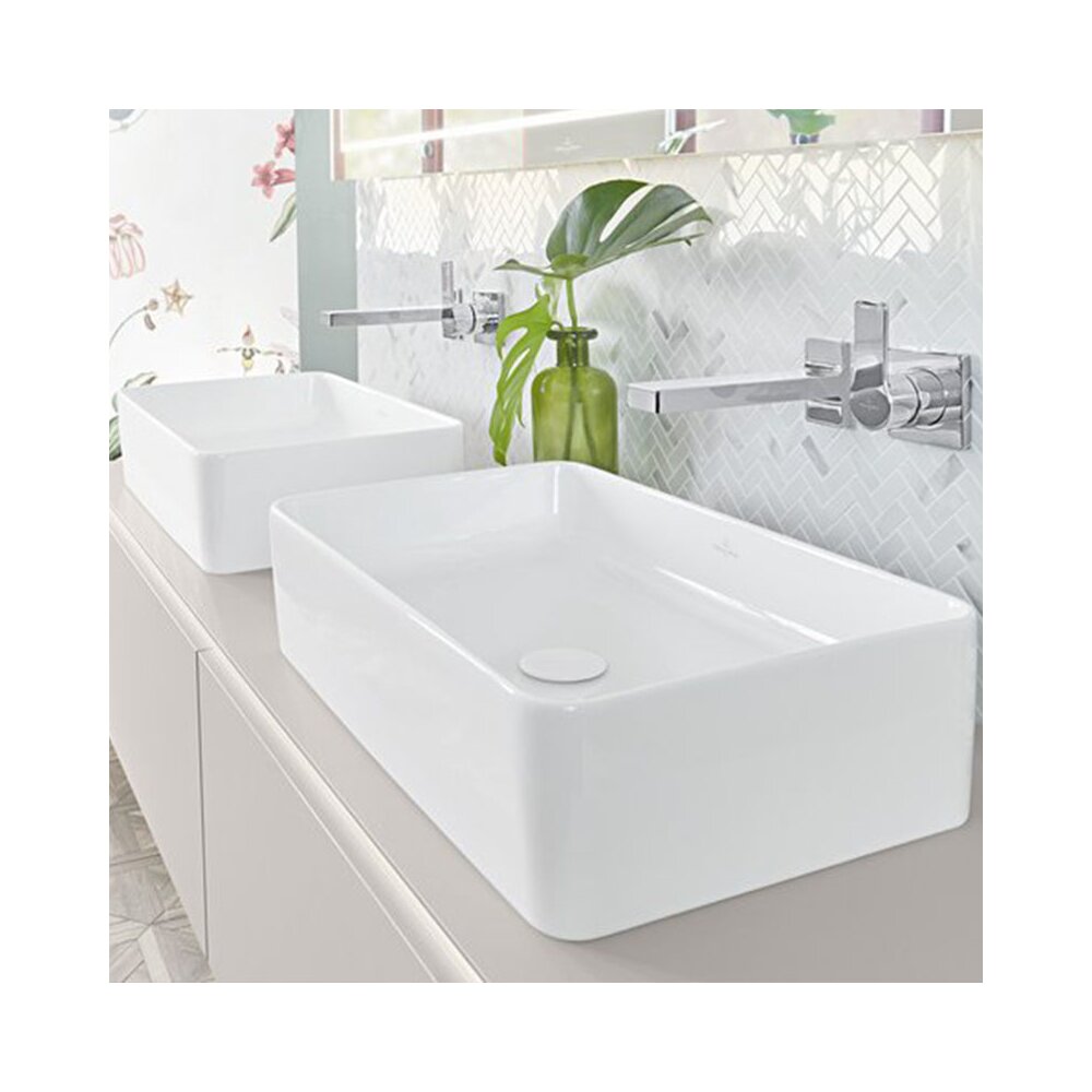 Правоъгълен мивка Villeroy&Boch Collaro 56 cm бяла