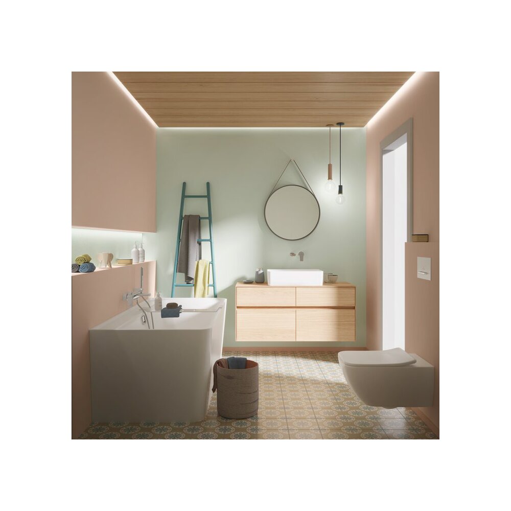 Правоъгълен мивка Villeroy&Boch Collaro 56 cm бяла