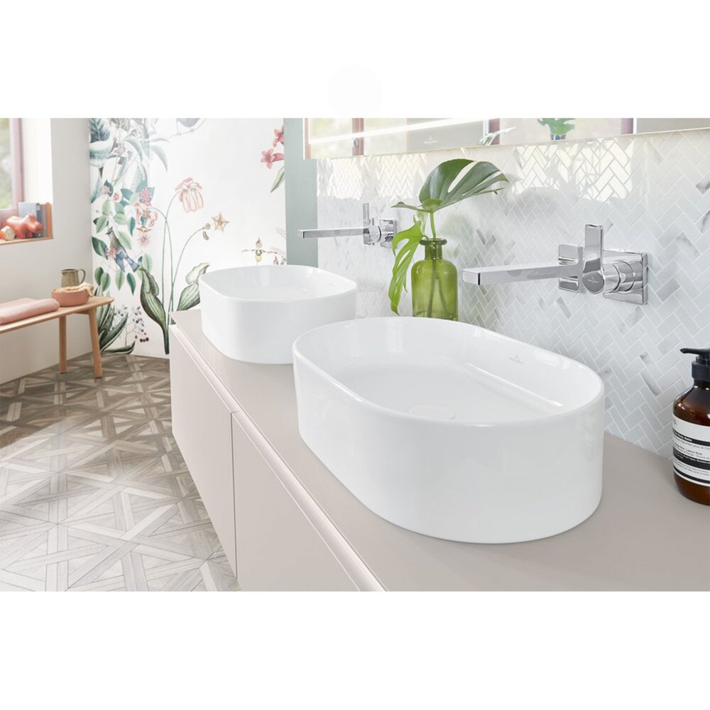 Мивка за плот Villeroy&Boch Collaro TitanCeram бяла Alpin CeramicPlus 56x36 cm
