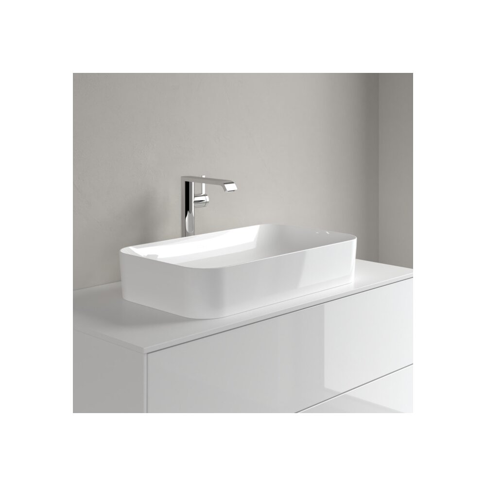 Мивка за плот Villeroy&Boch Finion бял лъскав Alpin CeramicPlus 60x35 cm TitanCeram