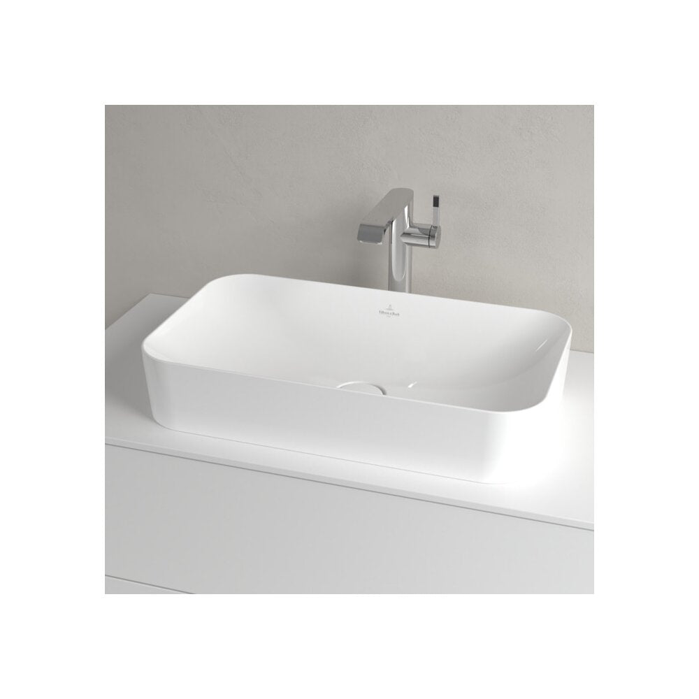 Мивка за плот Villeroy&Boch Finion бял лъскав Alpin CeramicPlus 60x35 cm TitanCeram