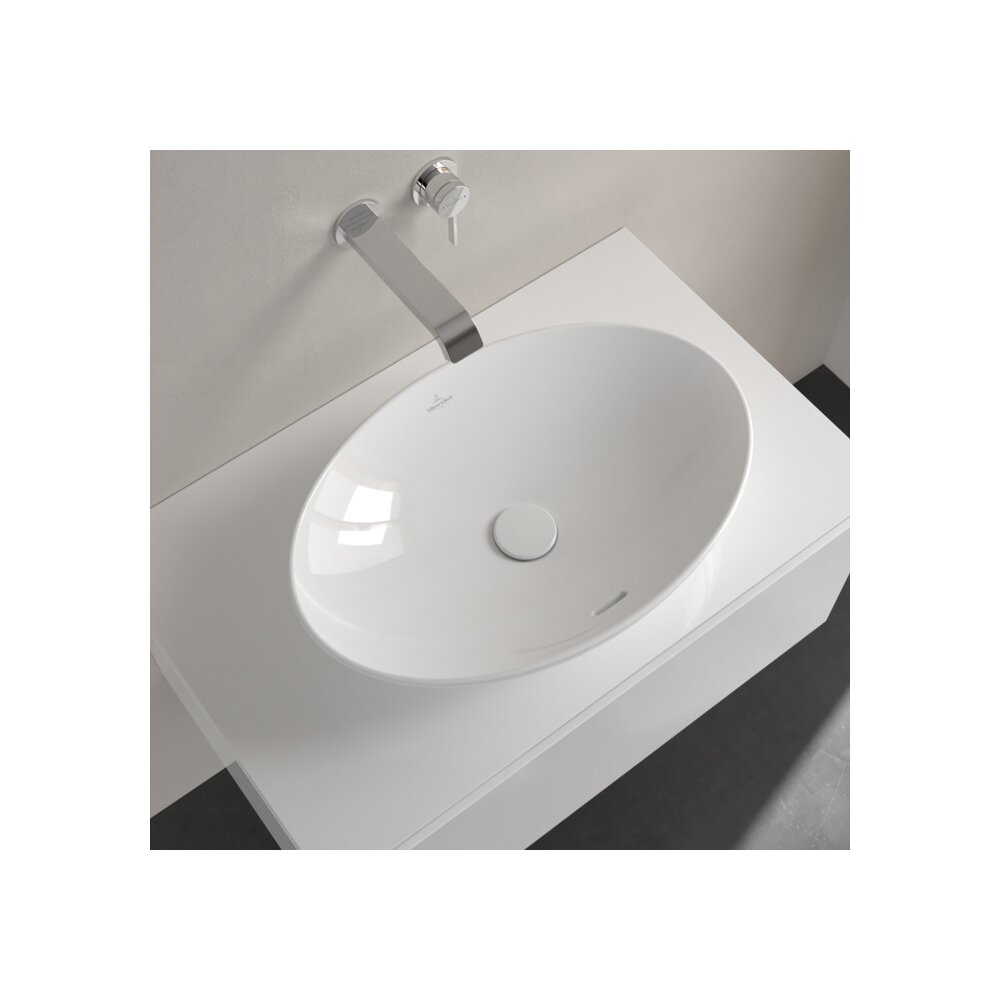 Мивка за плот Villeroy&Boch Loop&Friends бяла лъскава Alpin CeramicPlus 56x38 cm TitanCeram