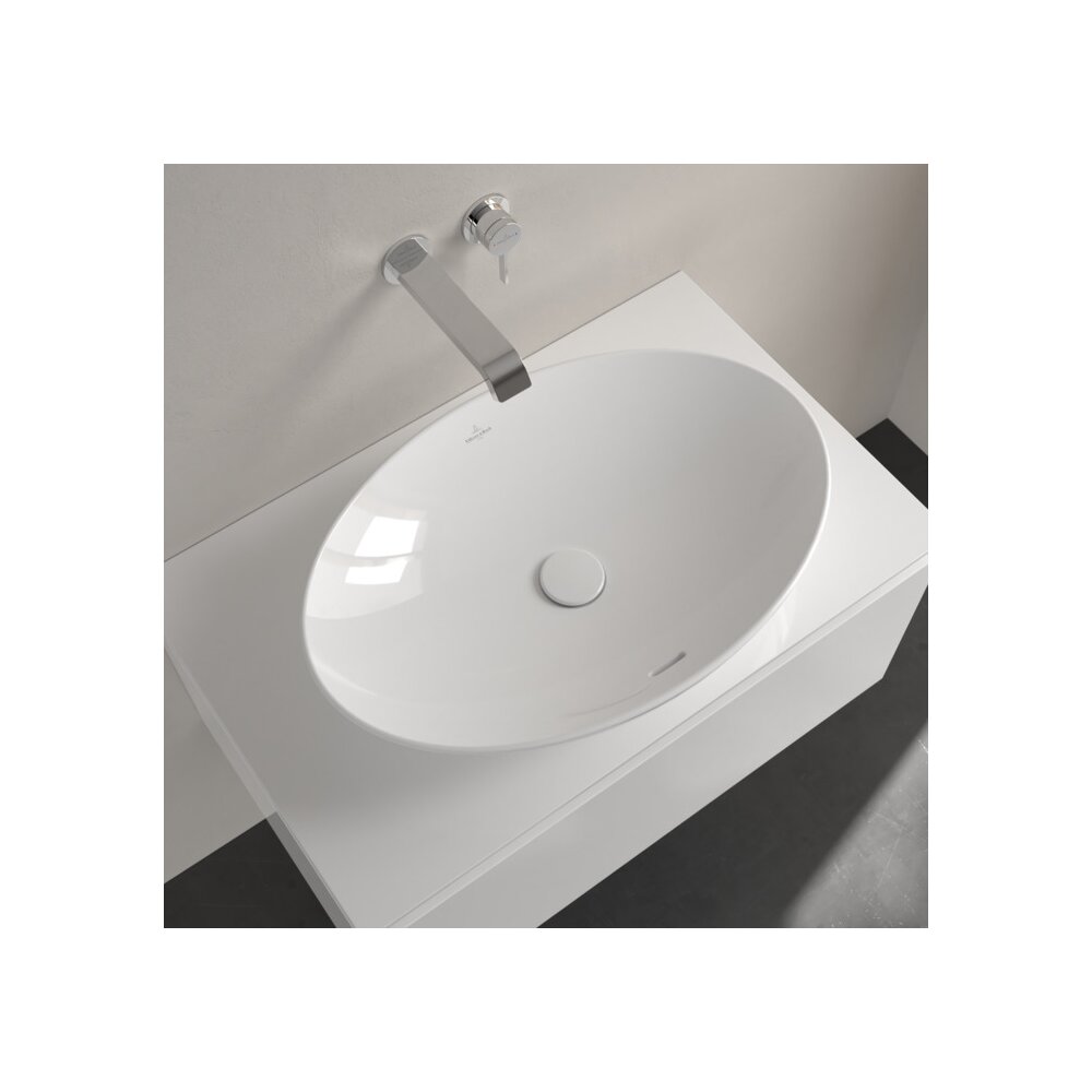 Мивка за плот Villeroy&Boch Loop&Friends бяла лъскава Alpin CeramicPlus 62x42 cm TitanCeram