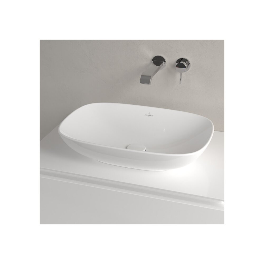 Мивка за плот Villeroy&Boch Loop&Friends TitanCeram бяла Alpin CeramicPlus 62x42 cm