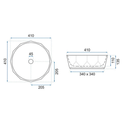 Rea Vista 41 cm Countertop Sink