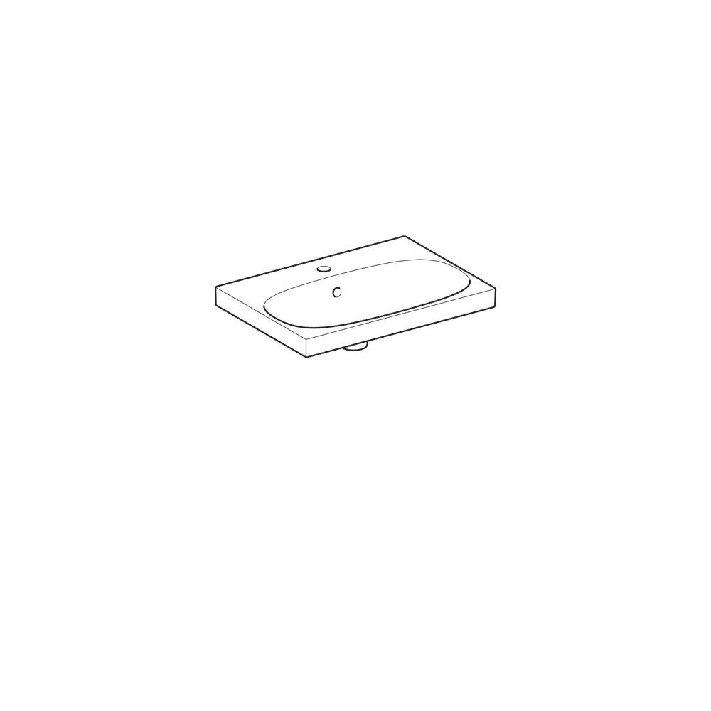 Geberit Acanto 60 cm Washbasin with Small Projection