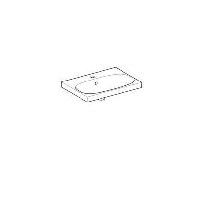 Geberit Acanto 60 cm Washbasin with Small Projection