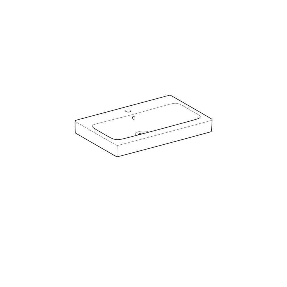 Лавоар Geberit Icon 75 см с отвор за батерия
