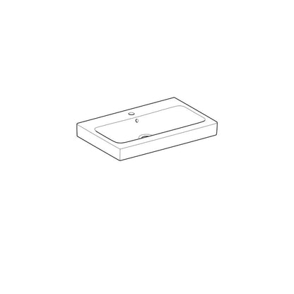 Лавоар Geberit Icon 75 см с отвор за батерия