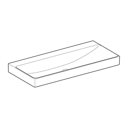 Лавоар за мебели Geberit One 105 см бял гланц KeraTect