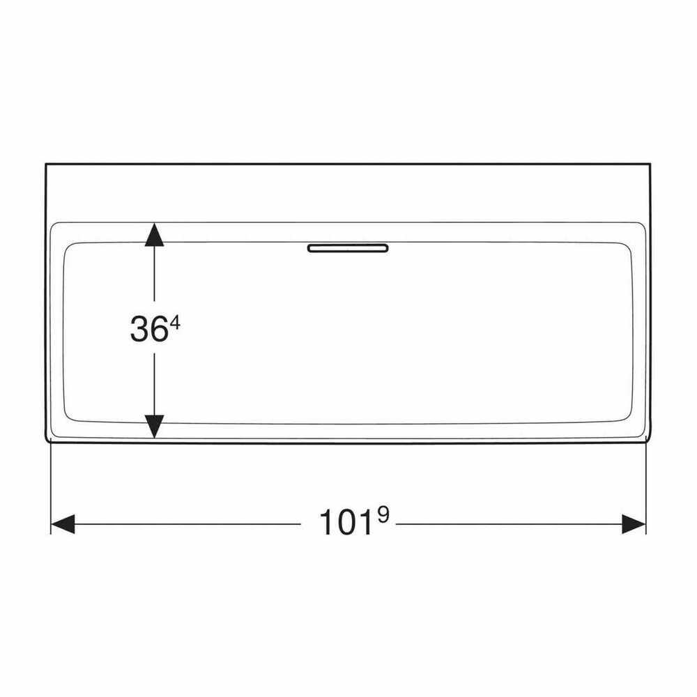 Geberit One Washbasin with Special Drain 105 cm White