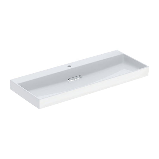 Geberit One Vanity Sink with Special Drain 120 cm White with Tap Hole