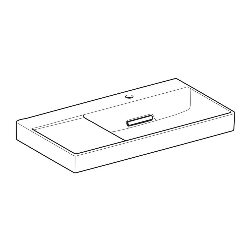 Geberit One Washbasin with Special Drain 90 cm White Left Top