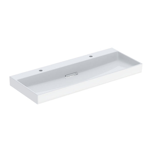 Geberit One Double Washbasin with Special Drain 120 cm White