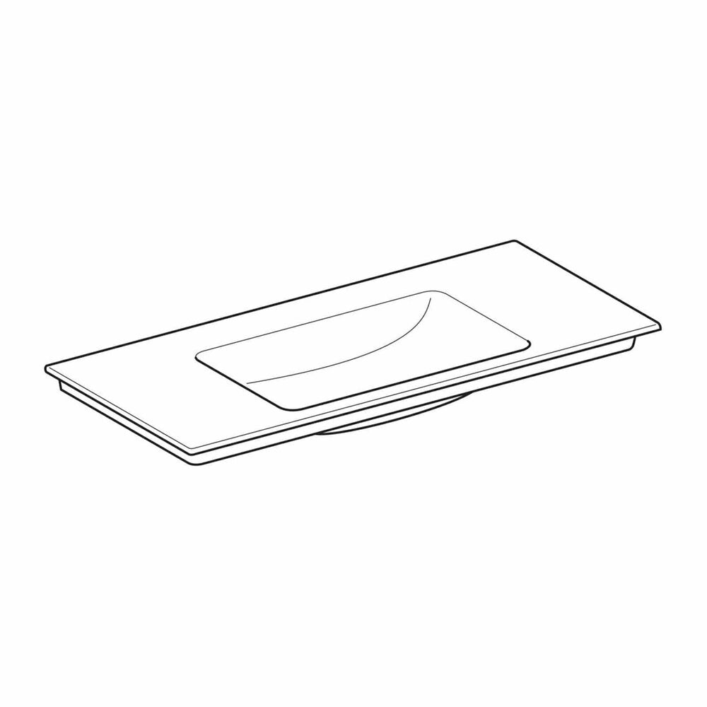 Лавоар на мебел Geberit One Slim 105 см бял лъскав KeraTect