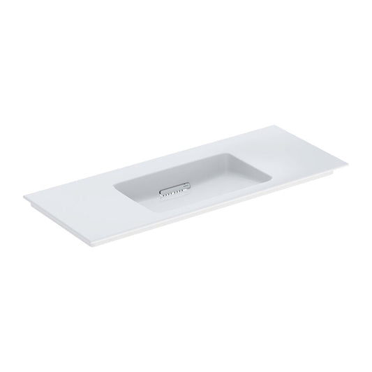 Geberit One Slim 120 cm White Vanity Sink with Special Drain