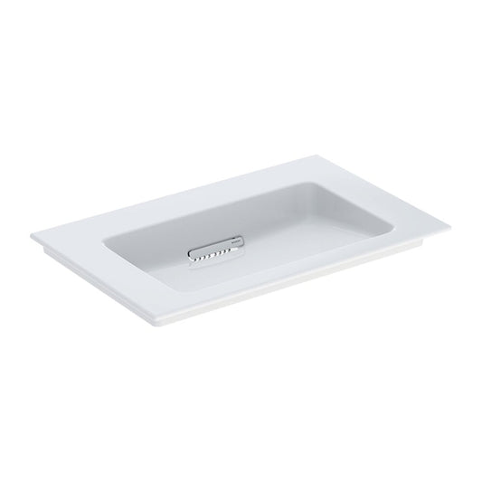 Geberit One Slim 75 cm White Washbasin with Special Drain