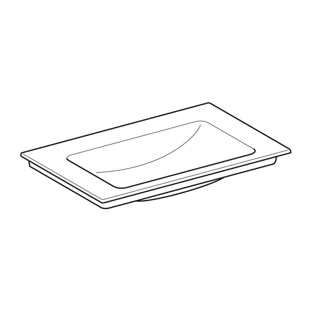 Лавоар за мебели Geberit One Slim 75 см бял лъскав KeraTect