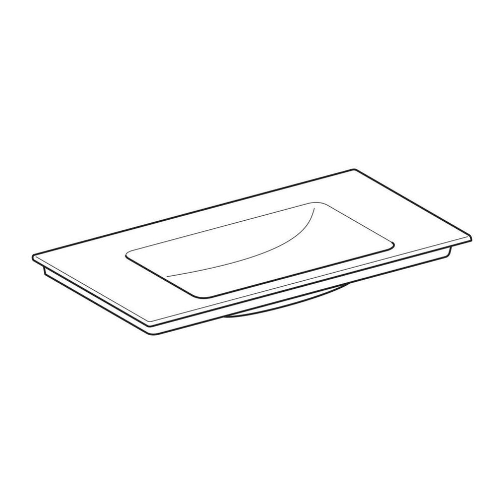 Lавоар Geberit One Slim 90 см бяло лъскаво KeraTect