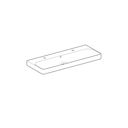 Мивка за мебел Geberit Smyle Square 120 см с отвор за батерия ляво и дясно