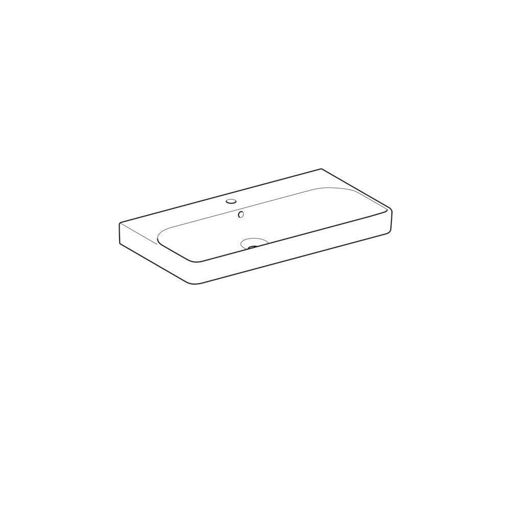 Лавоар за мебел Geberit Smyle Square 90 см с отвор за батерия