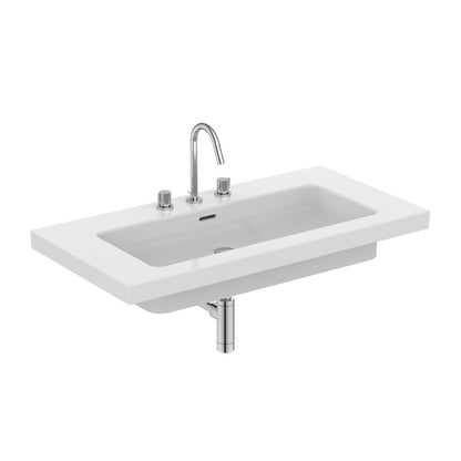 Лавоар на мебел Ideal Standard Atelier Extra бял гланц с 3 отвора батерия 101 см