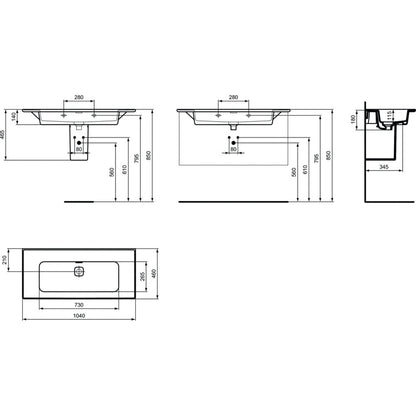 Ideal Standard Strada II 104 cm Vanity Sink