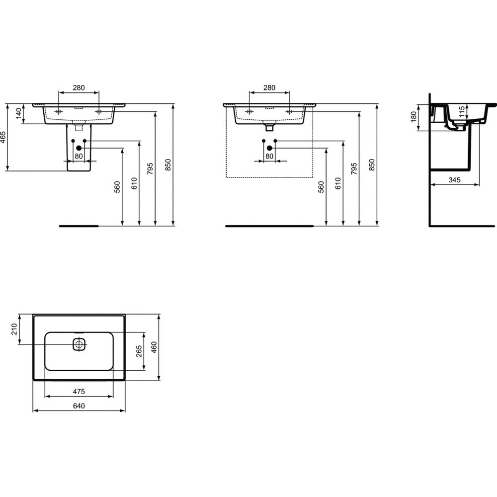 Мивки за мебел Ideal Standard Strada II 64 см
