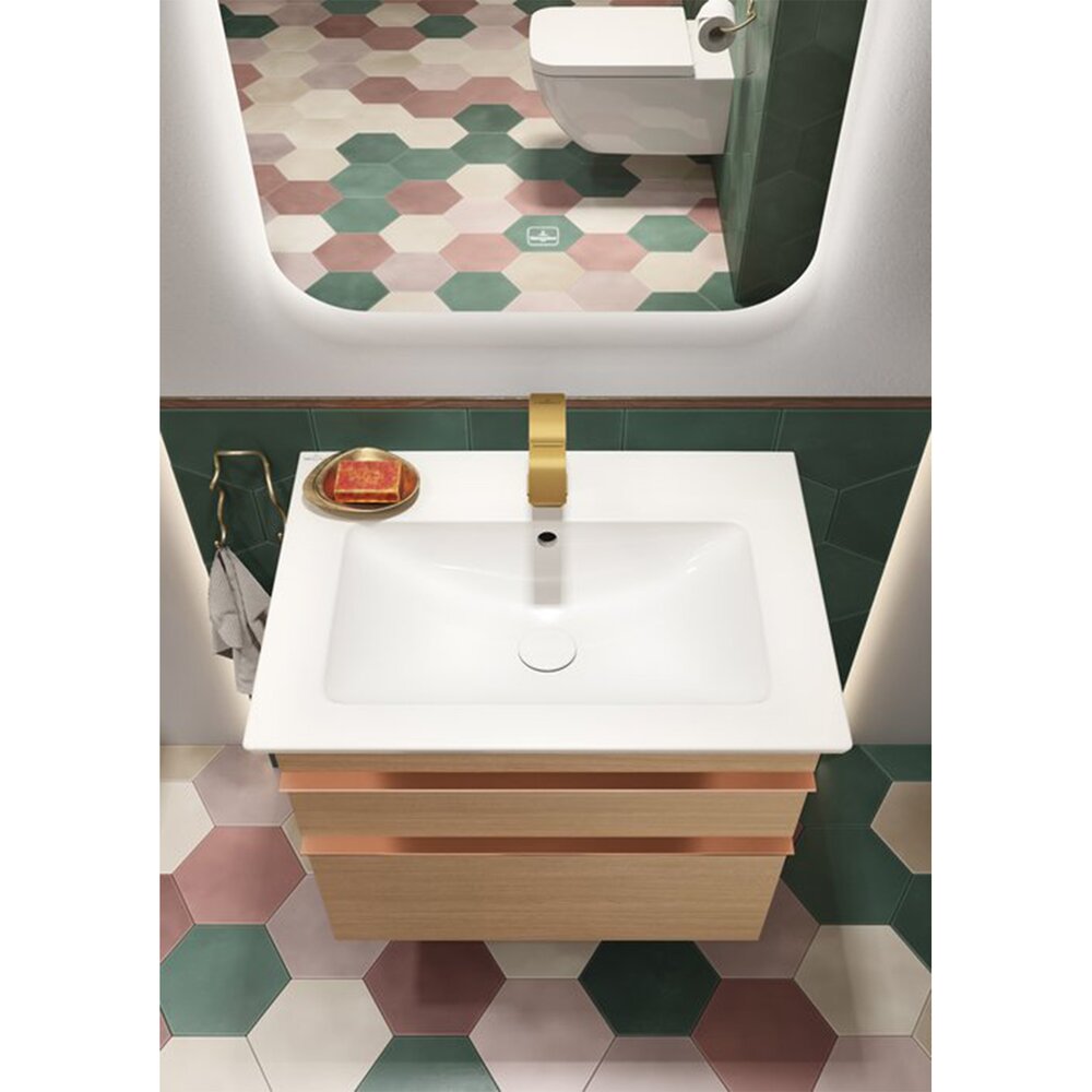Лавоар на мебел Villeroy&Boch Venticello бял лъскав 66x50 cm бял - White Alpin CeramicPlus
