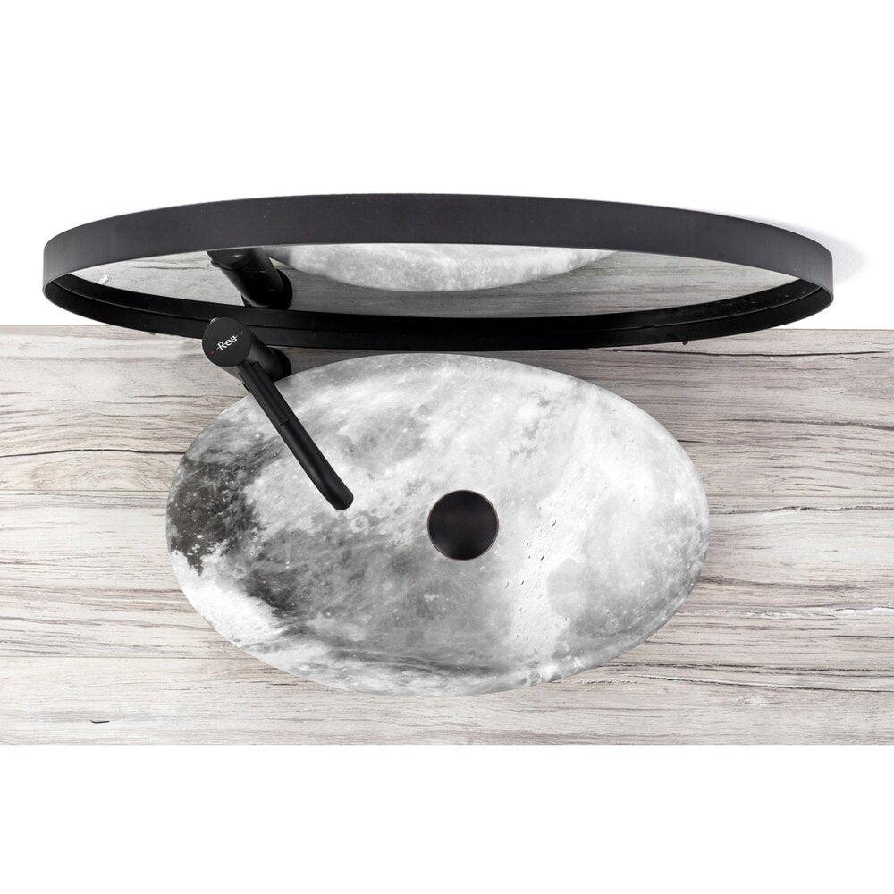 Roxy Stone Warm Grey 49 cm Countertop Sink