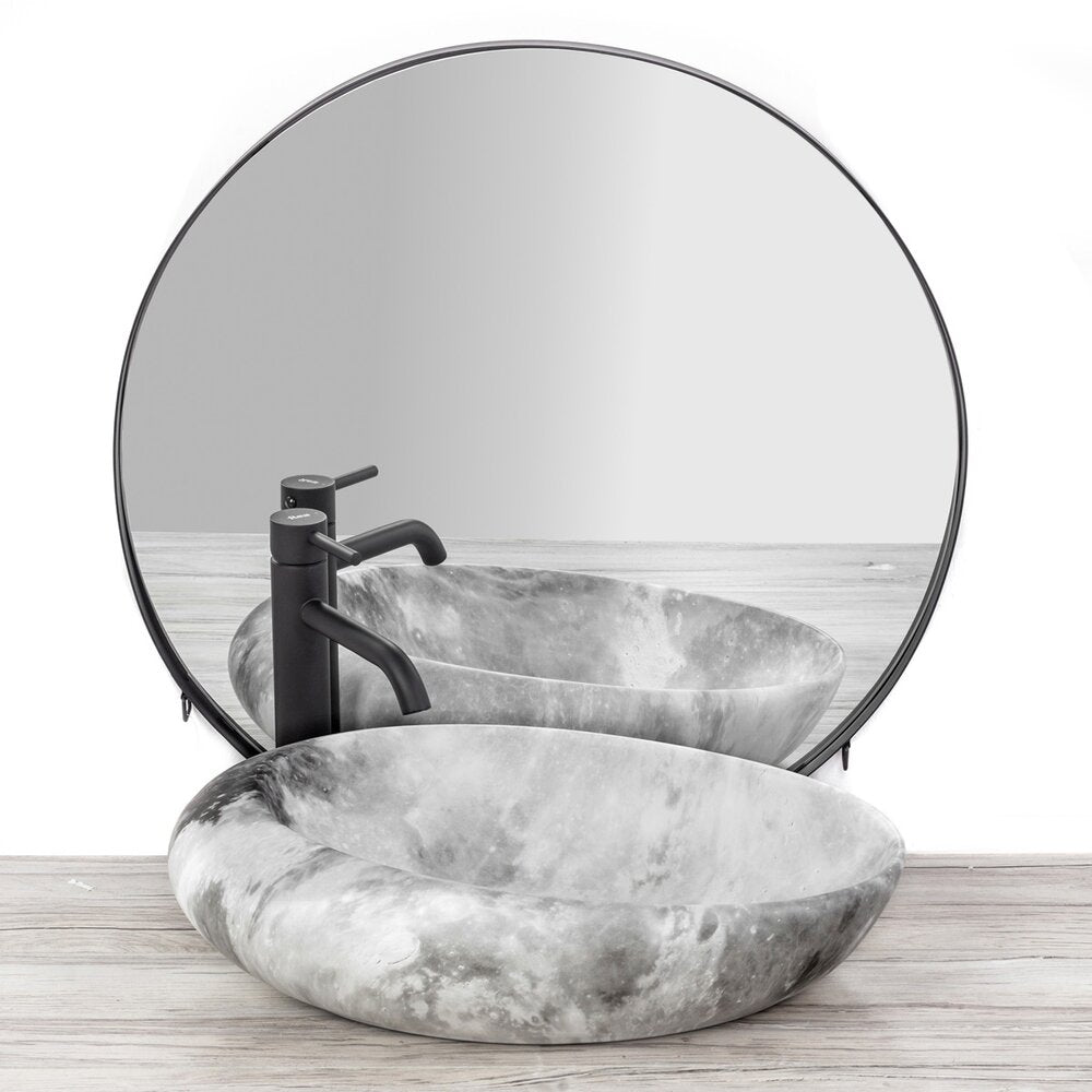 Roxy Stone Warm Grey 49 cm Countertop Sink